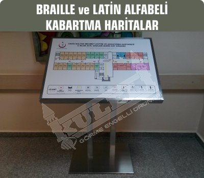 Braille Alfabeli Kabartma Haritalar