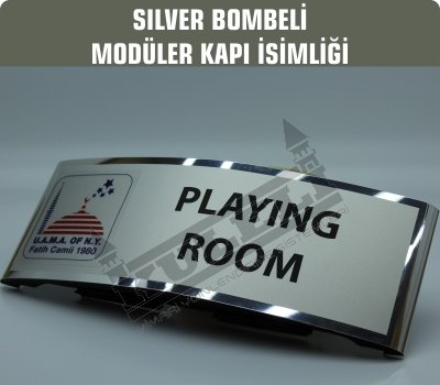 Silver Bombeli Modüler Kapı İsimlikleri
